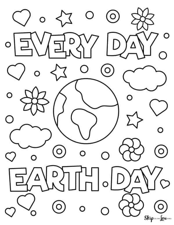 Earth Day Coloring Pages: Printable Sheets for Kids