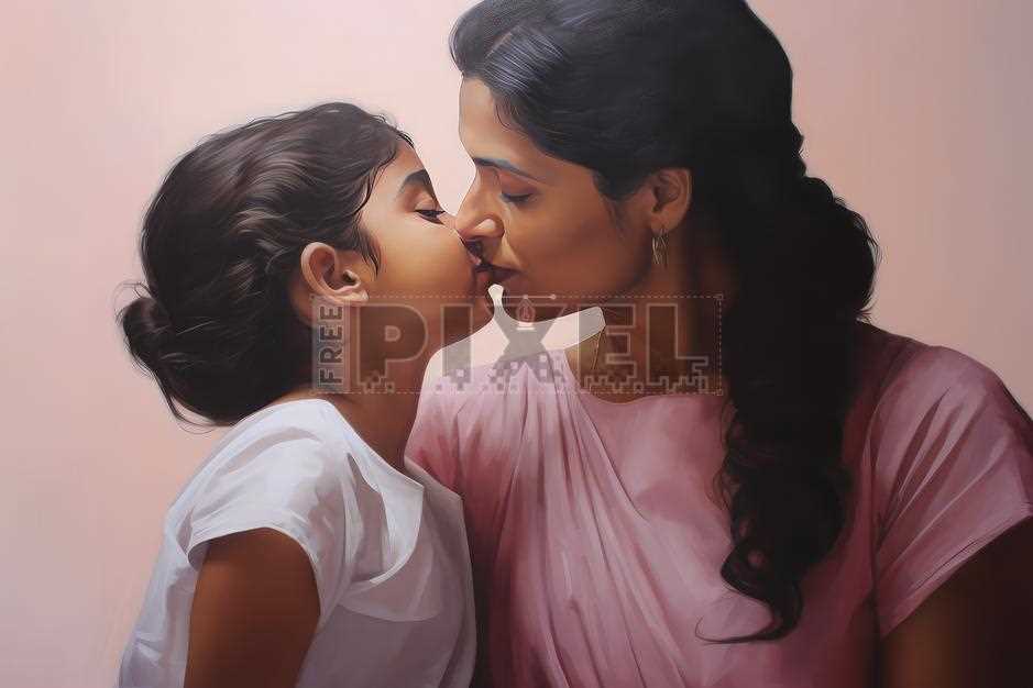 Mom Daughter Kissing: A Beautiful Bond of Love and Affection