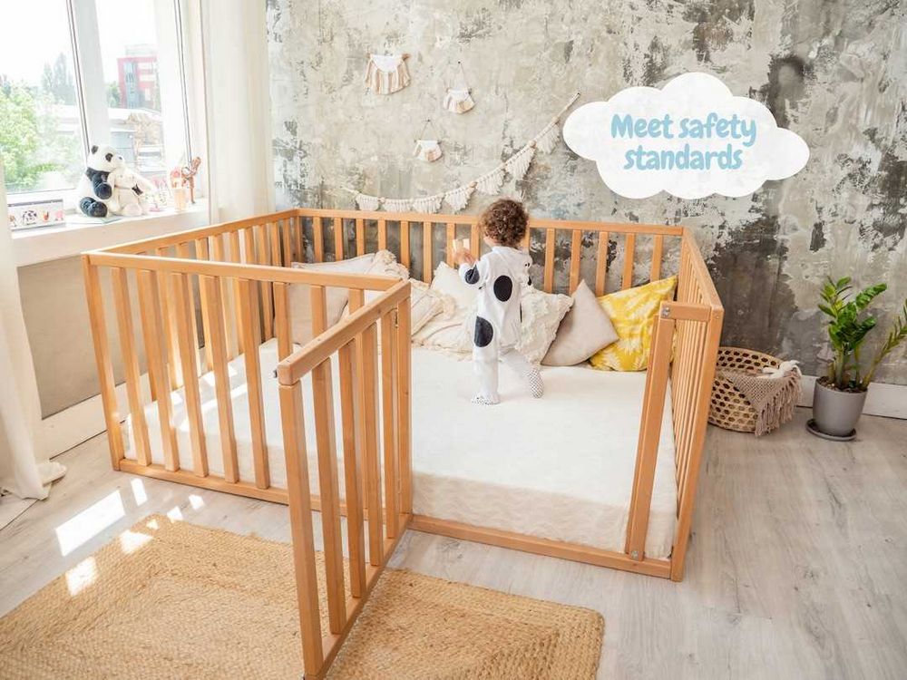 Toddler Floor Bed with Rails: A Safe and Convenient Sleeping Solution